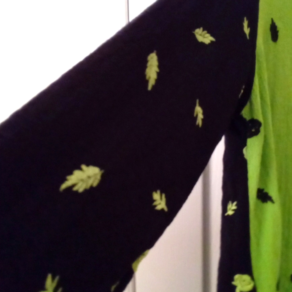 Ali Miles Crinkle Print Color Block Tunic - image 6